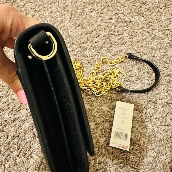 Tory Burch Black and Gold Crossbody Bag - Picture 7 of 9